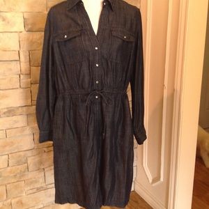INC Denim Shirtdress